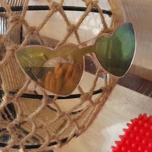 Heart shapped sun glasses